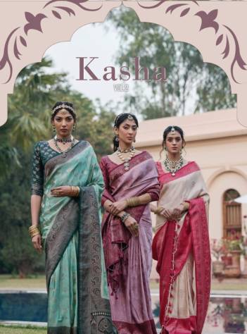 KASHA VOL-02 BY KIRA SATIN SAREE MANUFACTURER IN INDIA